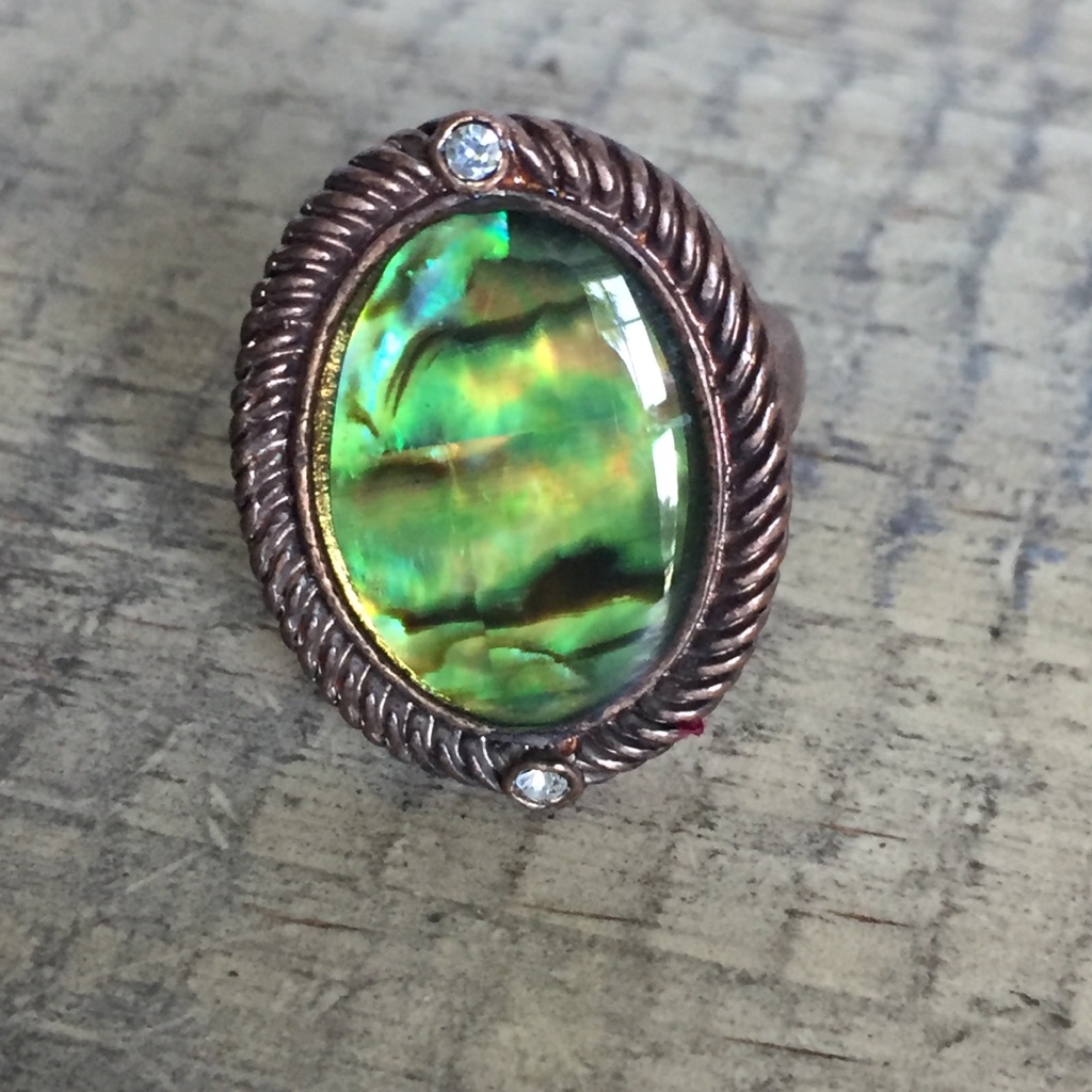 Copper Abalone Ring